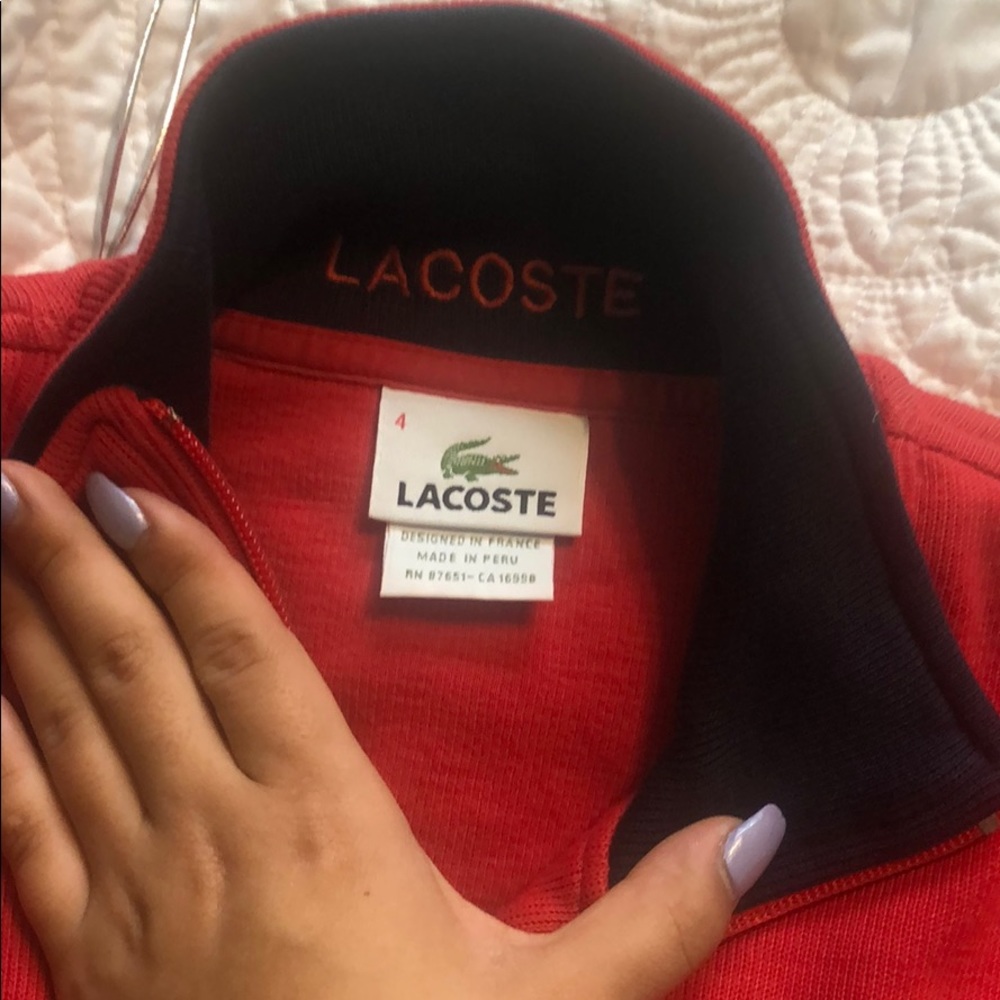 Lacoste quarter zip